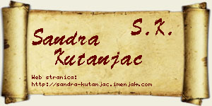 Sandra Kutanjac vizit kartica